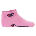 thumbnail image 2 of Champion Children's Socks, 6-Pack - Quarter, Logo, Solid Colour Pink/Weiß/Blau 27-30, 2 of 7
