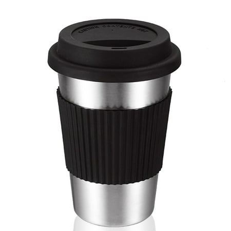 

walmeck 300ml Stainless Steel Vacuum Insulated Tumbler Cup with Lid Coffee Mug Insulated Travel Mug for Coffee Keep Drinks Steaming Hot or Ice Cold