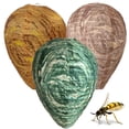 thumbnail image 2 of Elbourn Paper Fake Wasp Nest Decoy, 1 Pack Hanging Wasp Effective Repellent for Garden and Outdoors (Yellow), 2 of 9