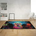 thumbnail image 2 of Hippie Labrador Retriever Portrait oil painting Watercolor Tie-dye Vintage Indoor Rug Lab Dog Lover Gifts Carpet Living Bed Room Sofa Home Decor - 00015, 2 of 5
