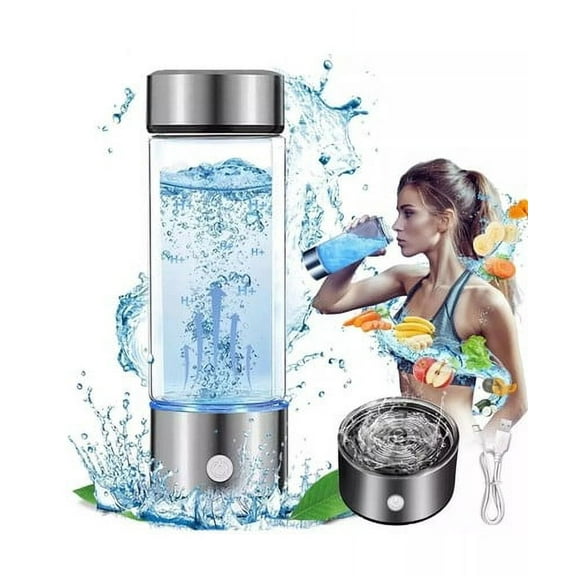 Portable Hydrogen Rich Alkaline Water Ionizer Generator Water Bottle 420ml USB