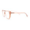 thumbnail image 3 of Retro Womens Classy Oversized Rectangular Cat Eye Reading Glasses Pink +2.00, 3 of 4