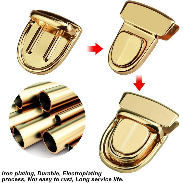 THINKTHENDO New Metal Clasp Turn Locks Twist Lock for DIY Handbag Craft Bag Purse  Hardware Elegant Gold Bag Accessories - Price history & Review, AliExpress  Seller - TK Bag Store Store