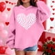 thumbnail image 3 of TaTaai Valentines Sweatshirt Women Gnomes Shirts Love Heart Sweater Crewneck Long Sleeve Pullover Tops Gift, 3 of 8