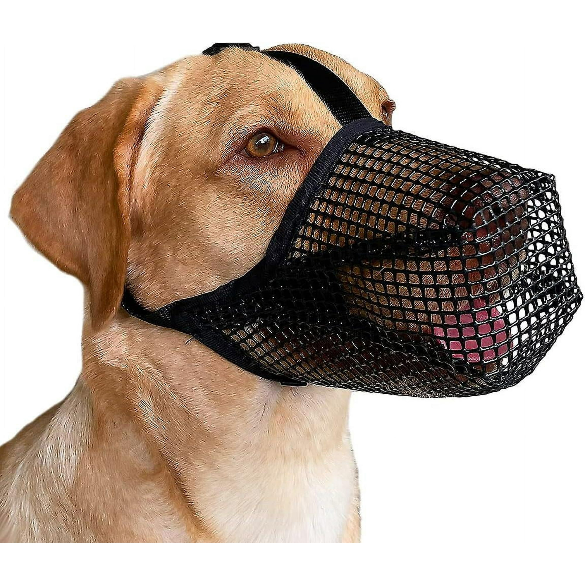 Dog Muzzle with Adjustable Strap Soft Mesh Cover Muzzle for Small Medium and Large Dogs Walmart