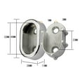 thumbnail image 2 of Lefu Alliage de Zinc Ovale Tige de Garde-Robe Supporte Garde-Robe Support de Support de Bride, 2 of 7