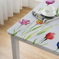 thumbnail image 5 of BANET Flower , Effect , Rectangular Table Cover for Dining Room Kitchen Decor white, 5 of 8