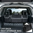 thumbnail image 1 of POINTERTECK Backseat Trunk Organizer for SUV & Car Hanging Organizer Foldable Cargo Storage Bag Adjustable Strap Durable Cover and Fit for Most Vehicles, 1 of 6