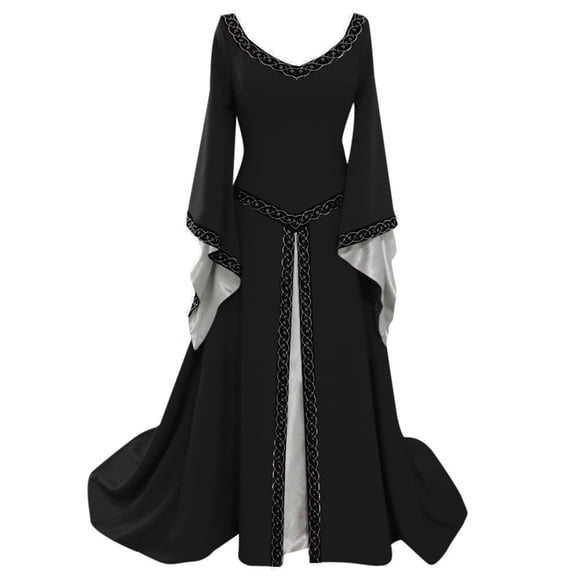 UPPADA Clearance Plus Size Cocktail Dresses formal Dress for Women Party Dress Vintage Elegant Dress Plus Size Flared Sleeves Dresses white bridesmaid dresses for women