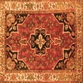 thumbnail image 1 of Ahgly Company Indoor Square Oriental Orange Traditional Area Rugs, 4' Square, 1 of 1