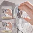 thumbnail image 6 of 2024 Shower Caddy Light Luxury Glacier Pattern Suction Cup Shelf Shower Dispenser Soap Organizer Multifunctional Bathroom Removable Shower Basket for Kitchen Bathroom (D*1Pcs), 6 of 8