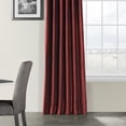 thumbnail image 5 of Half Price Drapes Ruby Faux Dupioni Silk Room Darkening Curtains for Bedrooms (1 Panel), 50WX 84L, 5 of 6
