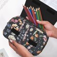 thumbnail image 6 of Kdxio Wildflower Watercolor 1 for Double Compartment Pen Case Oxford Organizer with Zipper Pockets for Students Artists, 6 of 7