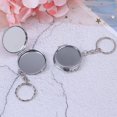 thumbnail image 1 of New Metal Folding Mirror Key Ring Keychain Portable Compact Cosmetic-1PC, 1 of 5