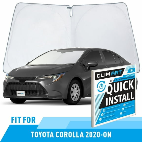 CLIM ART Windshield Sun Shade for Toyota Corolla 2020-2026, Custom-Fit Foldable Car Sunshade, Vehicle Sun Protector, Front Auto Windshield Cover, Car accessories - WS5030