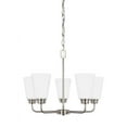 thumbnail image 2 of 3115205-962-Generation Lighting-Sea Gull Lighting-Kerrville-100W Five Light Chandelier-Brushed Nickel Finish-Incandescent Lamping Type   -Traditional, 2 of 3