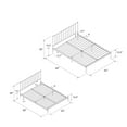 thumbnail image 5 of RealRooms Ares Metal Bed, Queen Size Frame, Adjustable Height, Black, 5 of 9