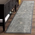 thumbnail image 3 of SAFAVIEH Vintage Mirko Traditional Area Rug, Blue/Light Grey, 4' x 5'7", 3 of 9