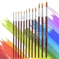thumbnail image 2 of Set of 12 nylon watercolor brushes (round tip), 2 of 2