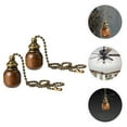 thumbnail image 6 of ORDDIART Retro Wooden Pull Chain Ceiling Light 2Pcs 12.0X1.4X1.0In, 6 of 6