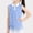 Blue, variant on Girls Preppy Style Sleeveless Lapel Top, Trendy Solid Color Summer Collared Blouse for 5-15 Years Old, Versatile Casual & Fashion Clothes Purple 14 Years