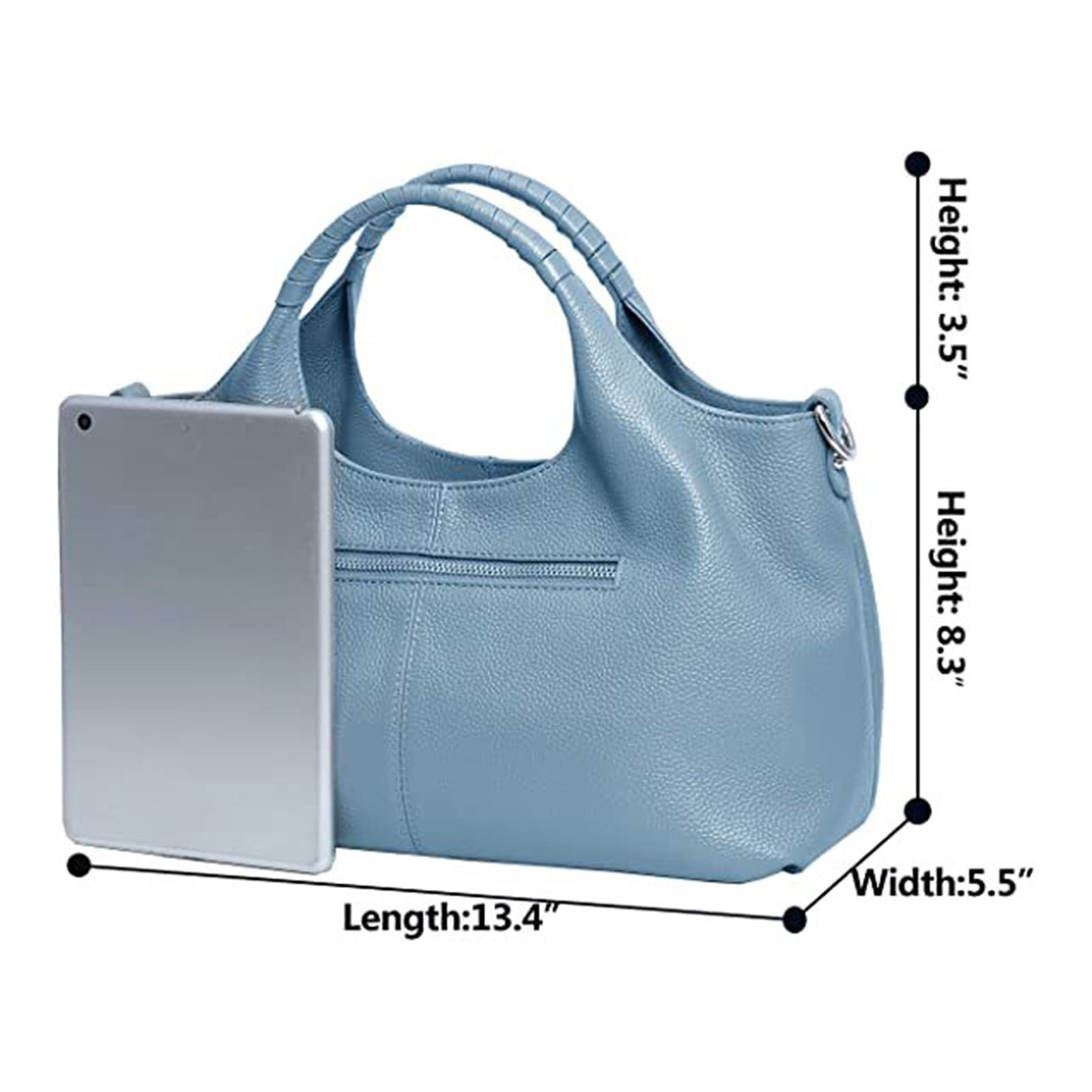 Leather Shoulder Bags Purses for Women Lightweight Handbags Satchel Designer Crossbody Medium Size Totes