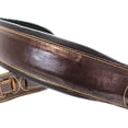 thumbnail image 3 of Walker & Williams C-22-BRN-XL Handmade Double Padded Premium Brown Signature Leather Guitar Strap XL For Acoustic, Electric, And Bass Guitars, 3 of 8