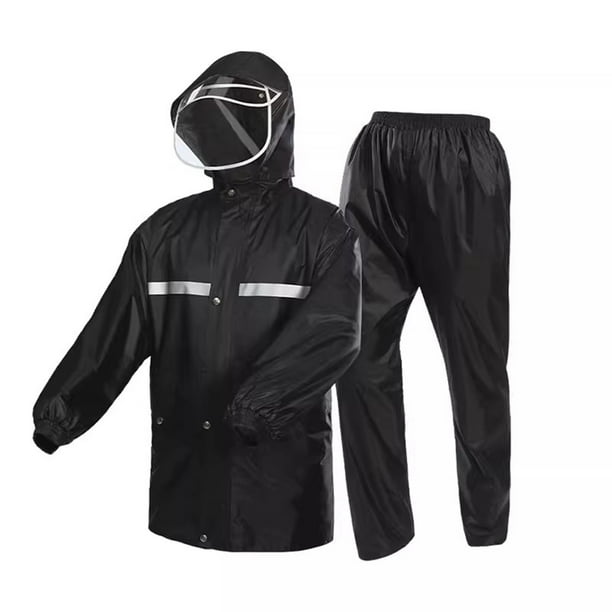 Conjunto de impermeable y pantalón de lluvia reflectante para mujer