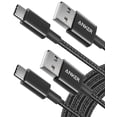 thumbnail image 1 of Cable USB a USB C Anker [paquete de 2, 3 m] para Samsung Galaxy S10, 1 of 6