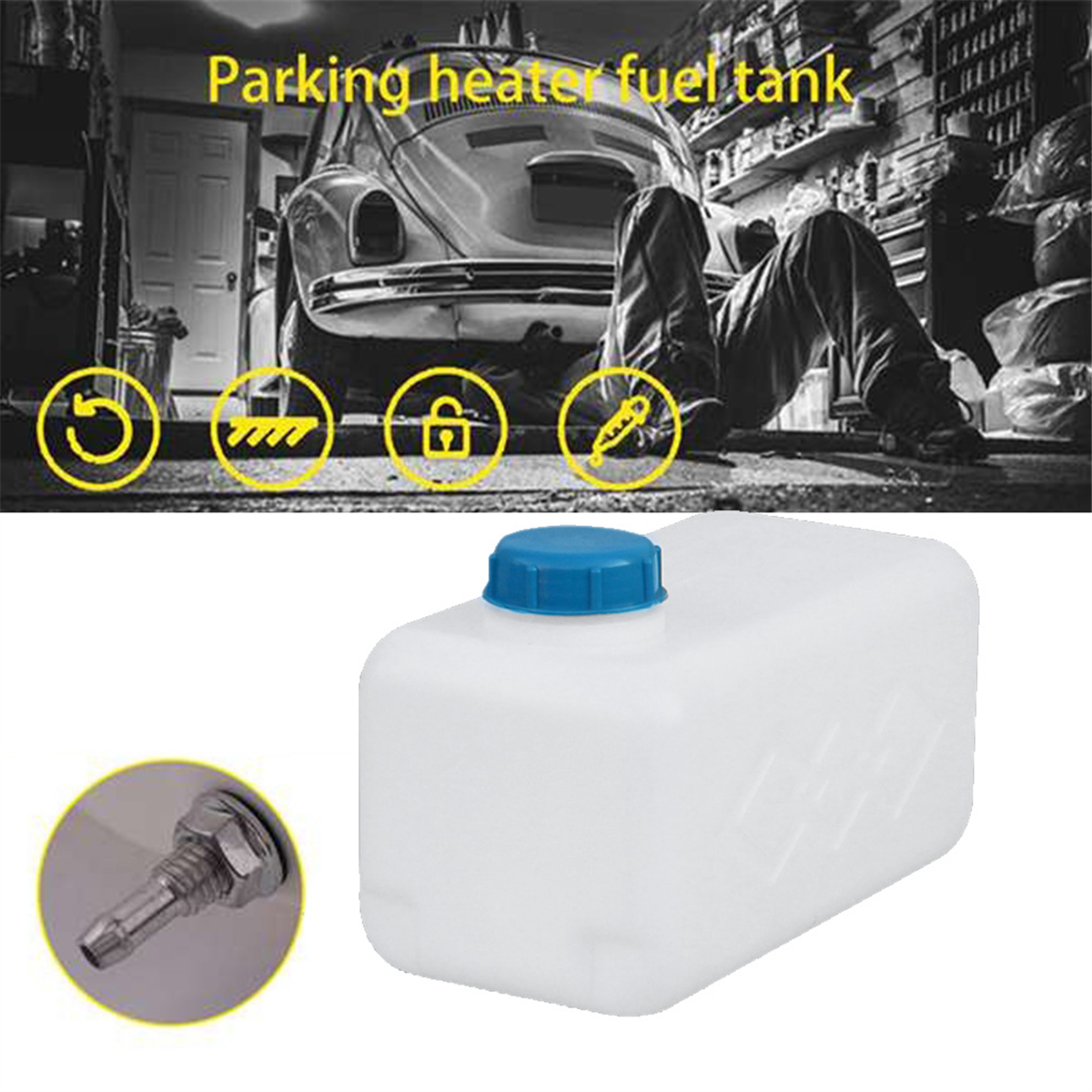 Réservoir Carburant 5L Ou 10L En Plastique - Pour Chauffage Stationnement Webasto/Eberspacher, Camion, Caravane