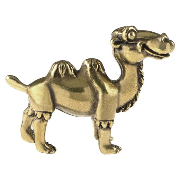 Mini Brass Camel Figurine Adorable Camel Decoration Vintage Brass Animal Sculpture Decor