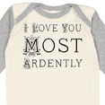 thumbnail image 4 of Inktastic I Love You Most Ardently Girls Long Sleeve Baby Bodysuit, 4 of 5