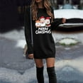 thumbnail image 5 of TTUHYWXI Womens Ugly Christmas Sweatshirt Xmas Oversize Crewneck Pullover Marry Christmas Sweater Dress (Black, S), 5 of 7