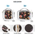 thumbnail image 4 of Hearts Or Balloon Clear Cosmetic Bags with Handles PVC Toiletry Bags Zipper Waterproof Portable for Traveling 2 Pcs, 4 of 7