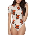 thumbnail image 2 of Goofa Snake Around Heart Printed Women Rash Guard Short Sleeve,Tummy control Swimsuit Surfing Swimsuit Bathing Suit One Piece Swimsuit UPF 50-, 2 of 9