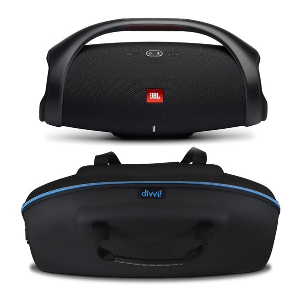 JBL Boombox 2 Black Bluetooth Speaker w/divvi! Case