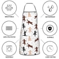 thumbnail image 6 of Fuzoiu Yoga Labrador Retriever Print Kitchen Cooking Aprons,Kitchen Cooking BBQ Aprons,Chef Apron with 2 Pockets for Men Women,Art Aprons for Painting Pottery Ceramics, 6 of 7
