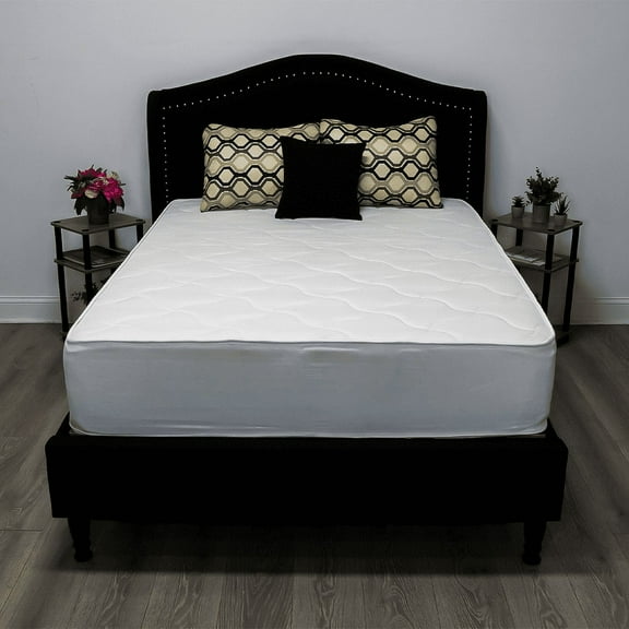 Queen Size Mattress - 8 Inch Cool High Density Comfort Organic Foam Mattress - Breathable - Euro Top - Medium Firm - Oliver & Smith