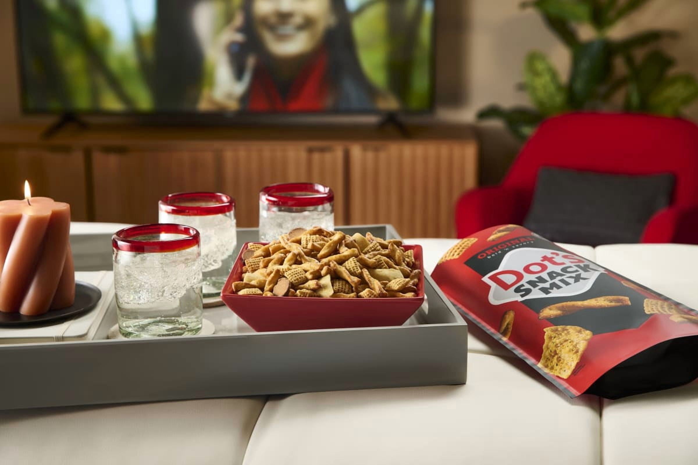 Dot's Snack Mix, Original Flavor Mini Pretzels, Original Flavor Corn Cereal, Bold Cheese Pita Chips, and Garlic Rye Chips 14 oz