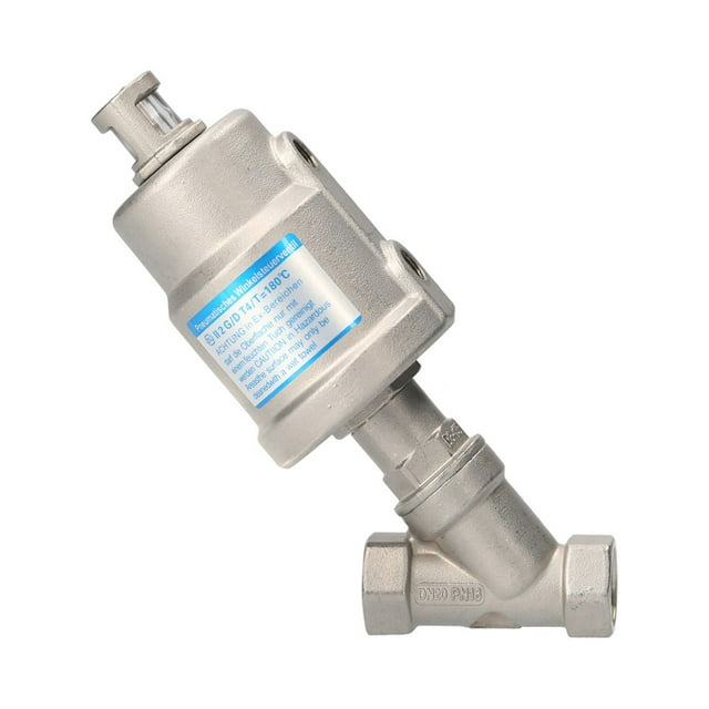 Angle Seat Valve Y Type Screw Thread Pneumatic Angle Seat Valve Air Flow Control Valve