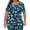 Blue Plus Size Womens Tops Clearance, variant on Plus Size Lounge Tops for Women,Square Neckline Breathable Tunic Tops,Floral Print Short Sleeve Summer Flowy Pleated Blouse ,L-5XL