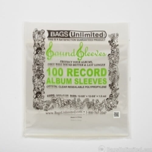 Bags Unlimited SPPLP15R 12 Inch Record Jacket Sleeve Resealable