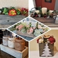 thumbnail image 5 of Efavormart 14x5'' Tan Wood Planter Boxes With Plastic Liner DIY Rustic Boxes Rectangle Wood Boxes For Party Decor, 5 of 11