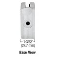 thumbnail image 4 of CRL Z310BS Brushed Stainless Z-Series Round Type 2" Radius Base Stainless Steel Clamp for 3/8" Glass, 4 of 6