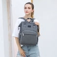 thumbnail image 4 of Nappy Backpack Bag Mummy Large Capacity Bag Mom Baby Multi-function Waterproof Outdoor Travel Diaper Bags For Baby Care GRAY, 4 of 5