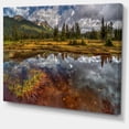 thumbnail image 2 of Clear Lake Mirroring Cloudy Skies - Extra Large Landscape Canvas Art Print, 2 of 4