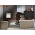 thumbnail image 1 of Italy Style Antique Luxury Home Study Office Furniture Executive Manager Boss Leather Customzied Office Table Desk With Cabinet My Lux Decor Round, 1 of 9