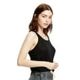 thumbnail image 3 of US Blanks US510 Ladies Sheer Cropped Racer Tank, 3 of 3
