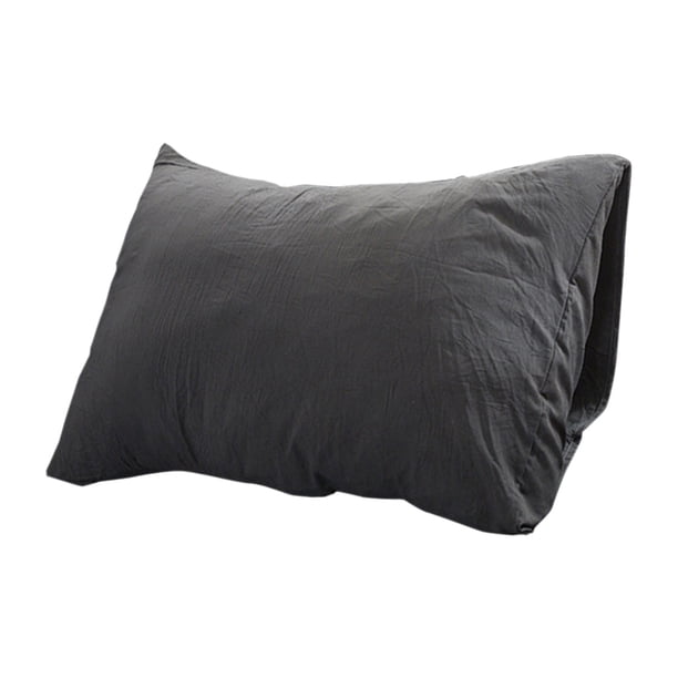 Funda de Almohada sin Impresión Color Sólido Lavado Algodón, Coreless Ropa de Cama Estilo Conciso, 74x48cm, Tejido de Poliéster, Funda de Almohada Transpirable Suave