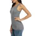 thumbnail image 4 of Women's Drawstring Side Tank Tops Casual Crewneck Sleeveless UnderShirts Tops, 4 of 6